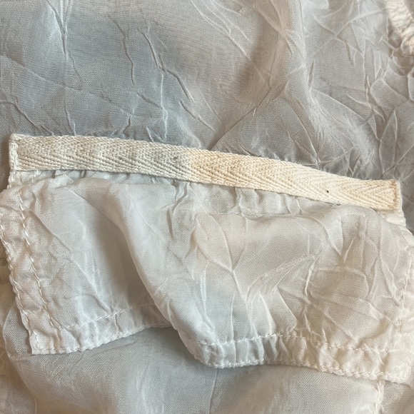 🔹 Johnny Was Sheer Crinkle Fabric Button Up Romantic Flowy Blouse - Picture 6 of 7